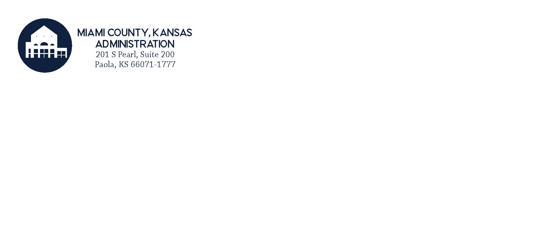 Miami Co. Administration Envelope Sample